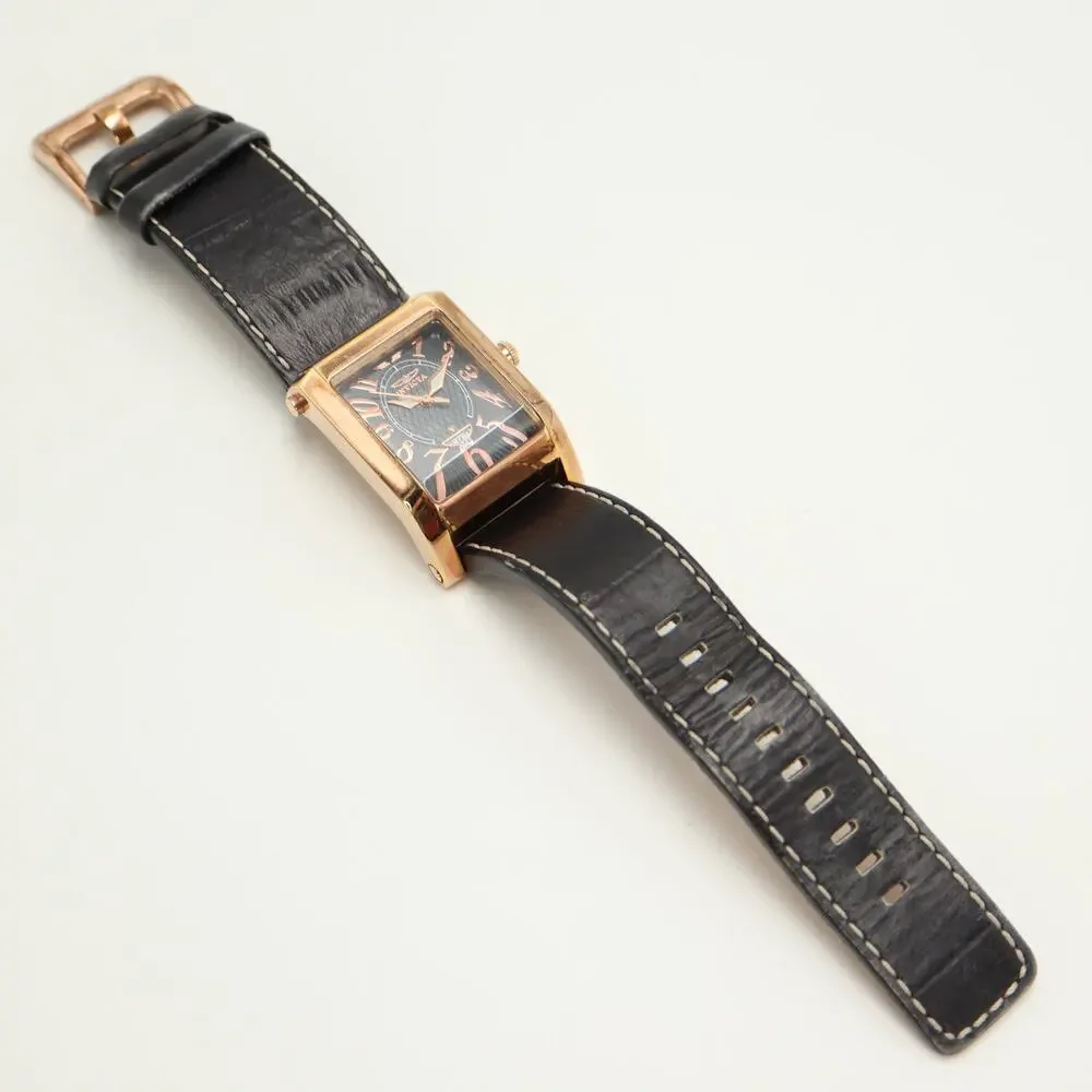 Invicta Time Square Rose Gold Tone Swiss Watch RARE Quartz 2706 w New Battery